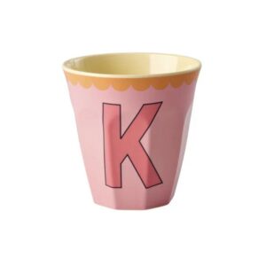 Rice Alfabet beker Vintage Pink K
