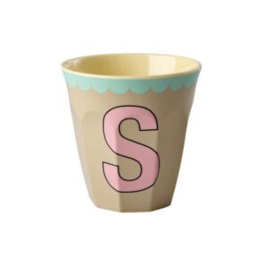 Rice Alfabet beker Vintage Pink S