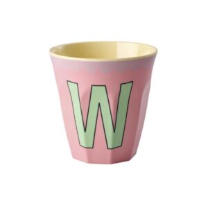 Rice Alfabet beker Vintage Pink W