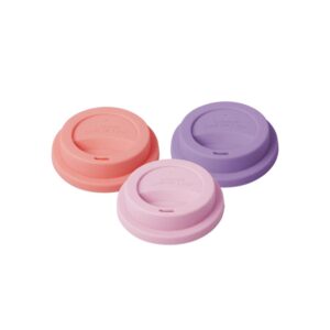 Rice Siliconen Deksel Set Van 3 Roze