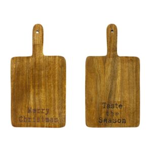 Home Society Tray Accacia Hout Merry Christmas